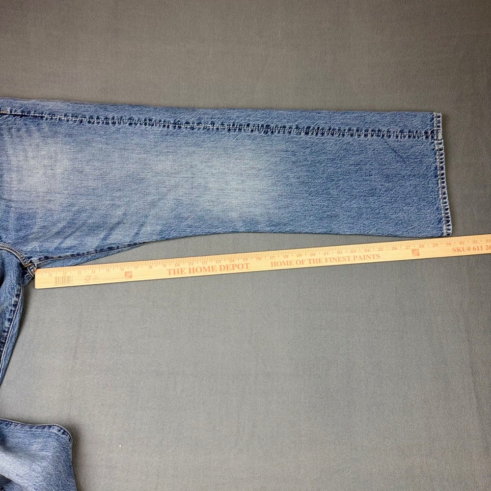 Gap 1969 Loose Fit Mens Jeans 36x32 Light Wash‎ Blue 100% Cotton Denim Skater - Picture 7 of 9